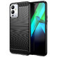 Carbon caz pentru Infinix Notă 12i silicon flexibil carbon caz negru