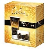 Celia De Luxe Gold 24K Set crème anti-rides de luxe 60+ 50 ml + crème de luxe pour les mains et les ongles 80 ml Celia De Luxe Gold 24K Set crème anti-rides de luxe 60+ 50 ml + crème de luxe pour les mains et les ongles 80 ml
