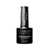 Claresa Top Glitter No Wipe Hybride Top met Glitter Zilver, 5 g