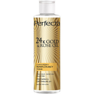 Perfecta 24K Gold amp ; Rose Oil Luxurious moisturising facial tonic, 200 ml