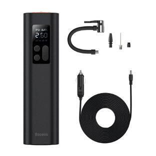 Baseus CRCQ000001 mini compresseur de pneus pour prise allume-cigare - noir