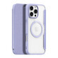 Dux Ducis Skin X Pro hoesje voor iPhone 16 Pro met MagSafe en flip cover - paars