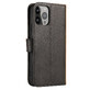 Etui portefeuille avec rabat de base pour iPhone 15 Pro Max Magnet Case - noir