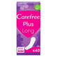 Carefree Plus assorbenti lunghi non profumati, 40 pz.
