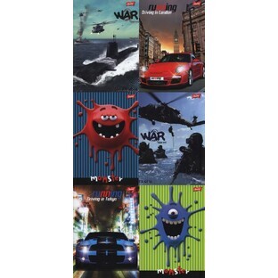 Cuaderno A5 triple línea 32 hojas 15 unidades mix