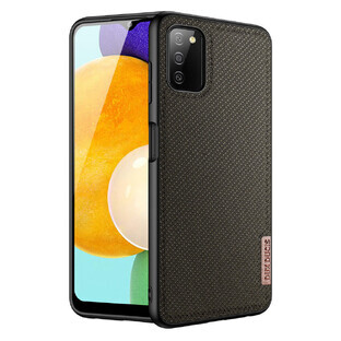 Dux Ducis Fino case nylon-covered case Samsung Galaxy A03s green