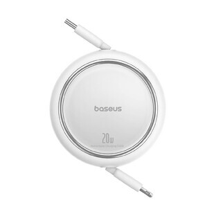 Baseus Free2Pull cable retráctil USB-C / Lightning 20W 1m - blanco