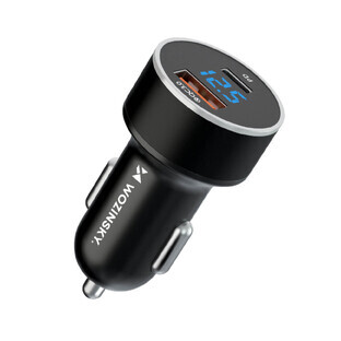 Încărcător auto Wozinsky WDCCAC USB-C USB-A 36W - negru