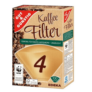 Gut amp ; Gunstig, Filtres à café 4, 100 pièces