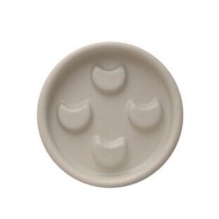 Mohani Lunula ceramic soap dish grey