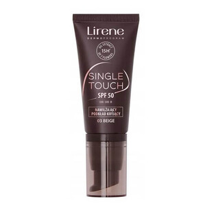 Lirene Base de Maquillaje Hidratante Cubriente Single Touch SPF50 03 Beige, 30 ml