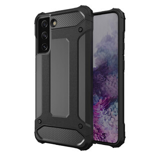 Custodia Hybrid Armor per Samsung Galaxy S23+ Custodia ibrida corazzata nera