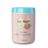 Inebrya Ice Cream Curly Plus Masque hydratant pour cheveux bouclés et ondulés, 1000ml
