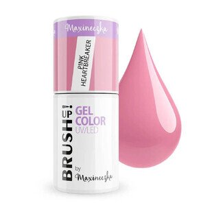 BrushUp! Gel Color UV/LED Nail Hybrid Varnish Pink Heartbreaker, 5 g