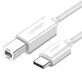 Ugreen US241 Cable USB-C / USB-B 2.0 para escáner impresora 1,5 m - blanco