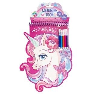 Libro da colorare a forma di animale. Unicorno