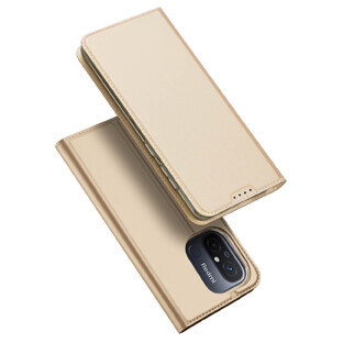 Dux Ducis Skin Pro case for Xiaomi Redmi 11A / Poco C55 / Redmi 12C flip cover card wallet stand gold
