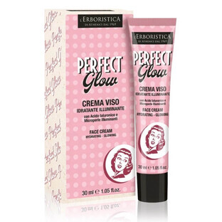 L Erboristica Crema Facial Iluminadora e Hidratante Perfect Glow con Ácido Hialurónico, 30 ml