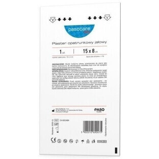 Pasocare Med Sterile waterproof dressing plaster 15 x 8 cm, 1 piece