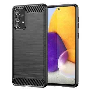 Husă flexibilă Carbon Case Samsung Galaxy A73 negru