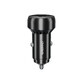 Choetech TC0014 USB-C USB-A PD 60W Autoladegerät mit LED-Hintergrundbeleuchtung - schwarz
