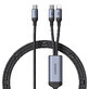 Joyroom Speedy Series S-A21 2-in-1 USB-C - USB-C / Lightning 100W cable 1.5m - black