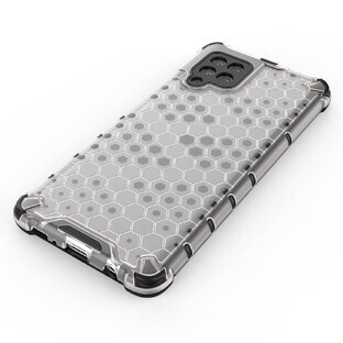 Custodia blindata Honeycomb con cornice in gel Samsung Galaxy A42 5G nero