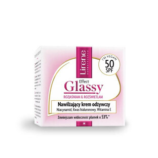 Lirene Efecto Cristal Crema Hidratante Nutritiva FPS 50, 50 ml