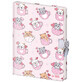 Diary with padlock B6 Cats 60 sheets plain