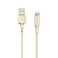 Dudao L7SL USB-A - Lightning 5A 1m cable - beige