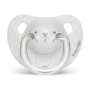 Suavinex, Anatomical silicone pacifier +18m Grey Kitten
