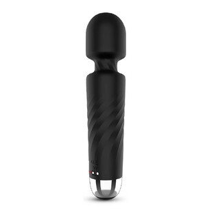 Hero-2 Wand massager with 7 vibration modes and 4 speeds Black