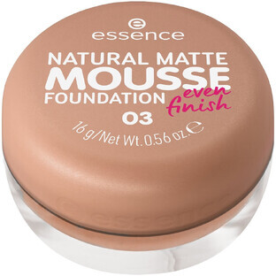 Essence Natural Matte Mousse Foundation Face foundation 03, 16 g