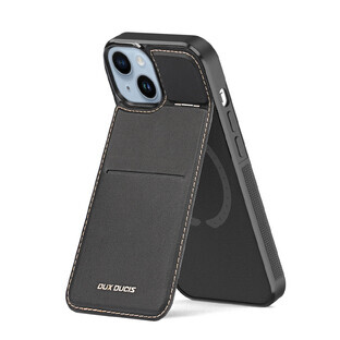 Dux Ducis Rafi Mag Brieftasche mit 3-in-1 Ständer für iPhone 15 Plus mit MagSafe und RFID-Schloss - schwarz Dux Ducis Rafi Mag Brieftasche mit 3-in-1 Ständer für iPhone 15 Plus mit MagSafe und RFID-Schloss - schwarz