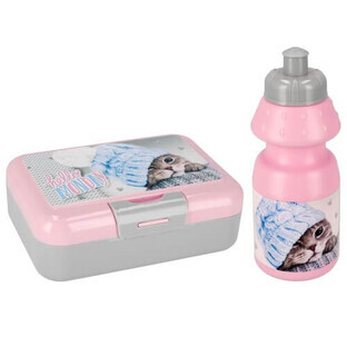 Set Bidon 350ml Breakfast Box Cats