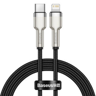 Baseus Cafule Series Metal Data USB-C / Lightning 20W PD-kabel 1 m - zwart