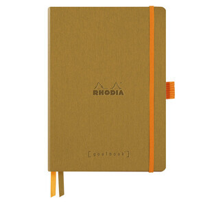 Rhodia Rhodiarama Goalbook oro A5 - puntos - Tapa blanda
