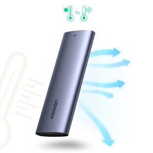 Suport unitate Ugreen M.2 B-Key SATA 3.0 5Gbps gri + cablu USB tip C (CM400)