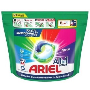 Ariel, Tablete gel pentru culoare, 44 bucăți