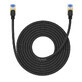 Baseus cablu internet de mare viteză RJ45 cat.7 10Gbps 8m împletit negru