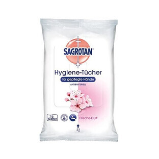 Sagrotan, Hand sanitizing wipes, 12 pieces