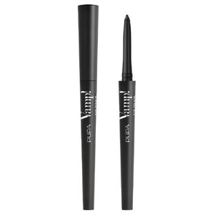 ¡Pupa Milano Vamp! Delineador de ojos 2 en 1 resistente al agua 100 Iconic Black, 0,35 g