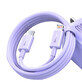 USB-C - Lightning PD 20W 1m Baseus Superior Series snellaad-/gegevensoverdrachtkabel - paars