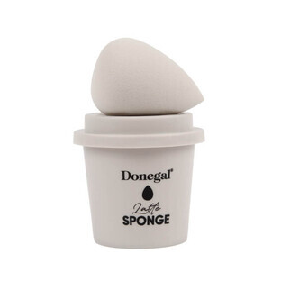 Burete de machiaj Donegal Morning Coffee cu cutie de burete Latte 4350