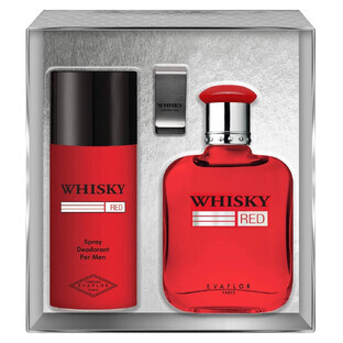 Evaflor Whisky Red Eau de Toilette, 100 ml + Déodorant, 150 ml + Note clip