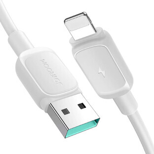 Joyroom Multi-Color Series A14 Câble Lightning / USB-A 2.4A 1.2 m - blanc