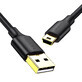 Ugreen Cavo USB - mini USB a 5 pin placcato oro da 0,5 m nero (US132)