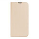 Dux Ducis Skin Pro holster caz cu flip cover iPhone 14 Plus aur