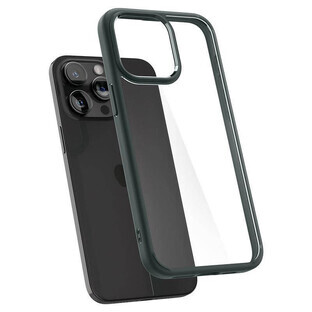 Spigen Ultra Hybrid Hülle für iPhone 15 Pro Max - dunkelgrün