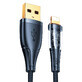 Joyroom Star-Cloud Series A3 USB-A / Lightning 2.4A 1.2m cable con interruptor inteligente - negro
